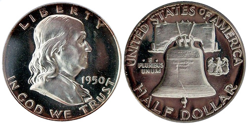 1950 Proof Franklin Half Dollar